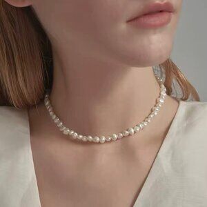 NEW Pearl Necklace Chocker Freshwater Pearls Preppy Old Money Feminine Coquette